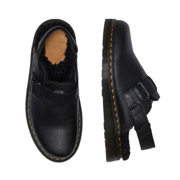 Dr. Martens DEVON FLOWER BUCKLE LEATHER PLATFORM BOOTS main image 4